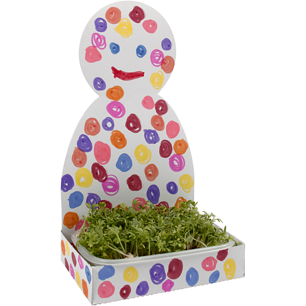 Karsebakke-figur, hvid, krop, H: 20 cm, 6 sæt/ 1 pk. - Billede 3
