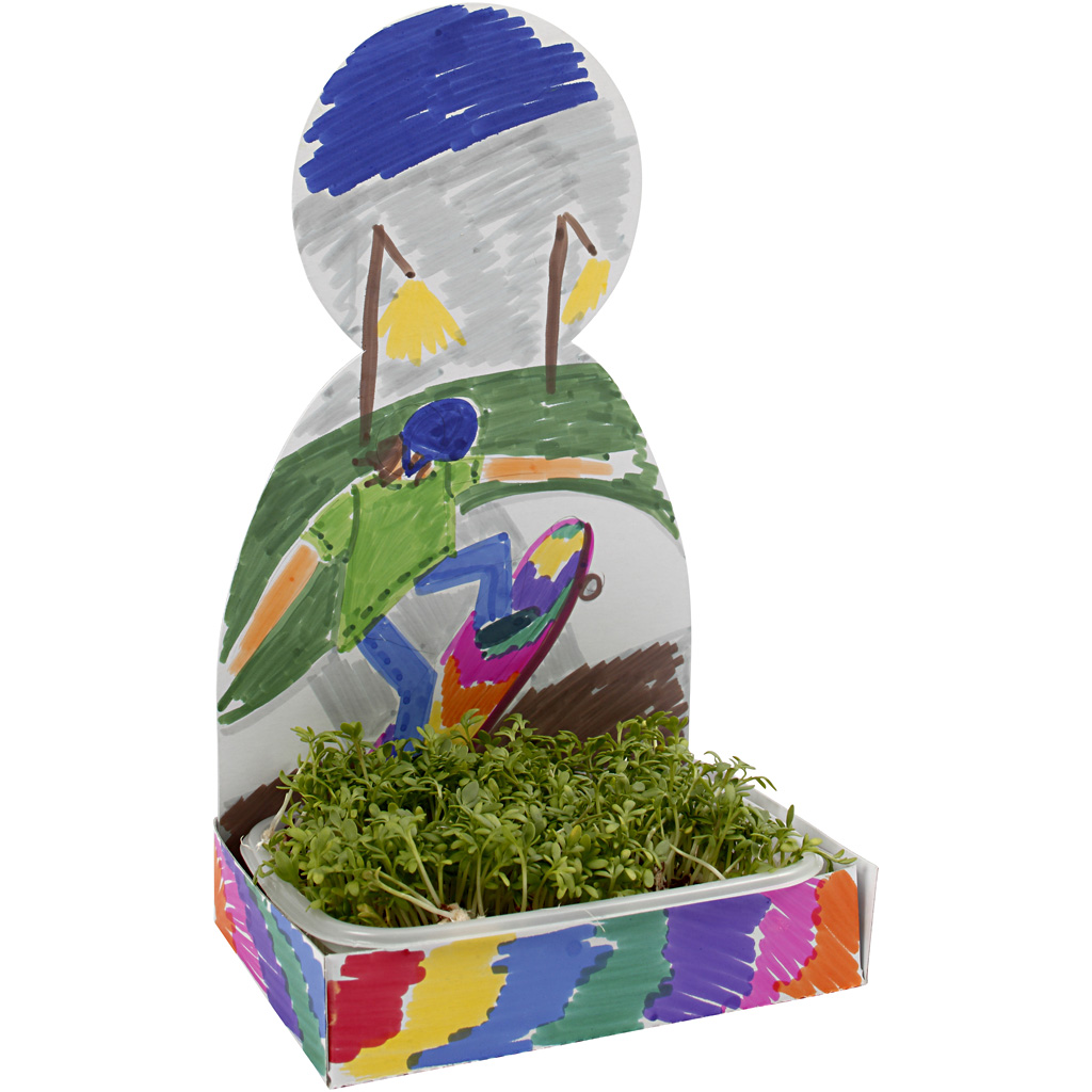 Karsebakke-figur, hvid, krop, H: 20 cm, 6 sæt/ 1 pk. - Billede 4