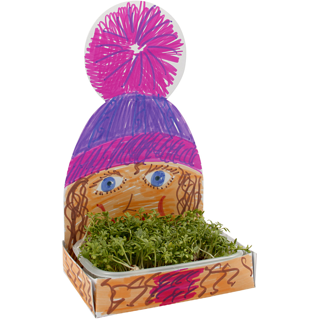 Karsebakke-figur, hvid, krop, H: 20 cm, 6 sæt/ 1 pk. - Billede 5