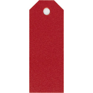 Manilamærker, rød, str. 3x8 cm, 220 g, 20 stk./ 1 pk.