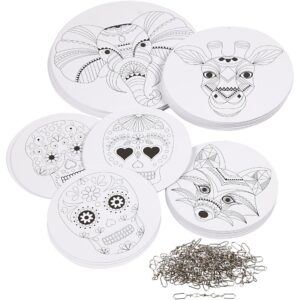Uro med motiv, hvid, diam. 12+15+18 cm, 300 g, 20 sæt/ 1 pk.