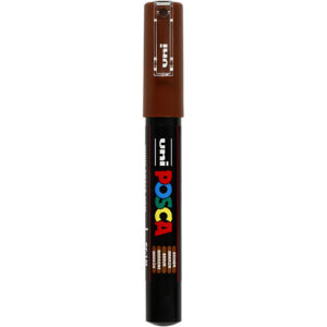 Posca Tusch, brun, nr. PC-1M, streg 0,7 mm, 1 stk.