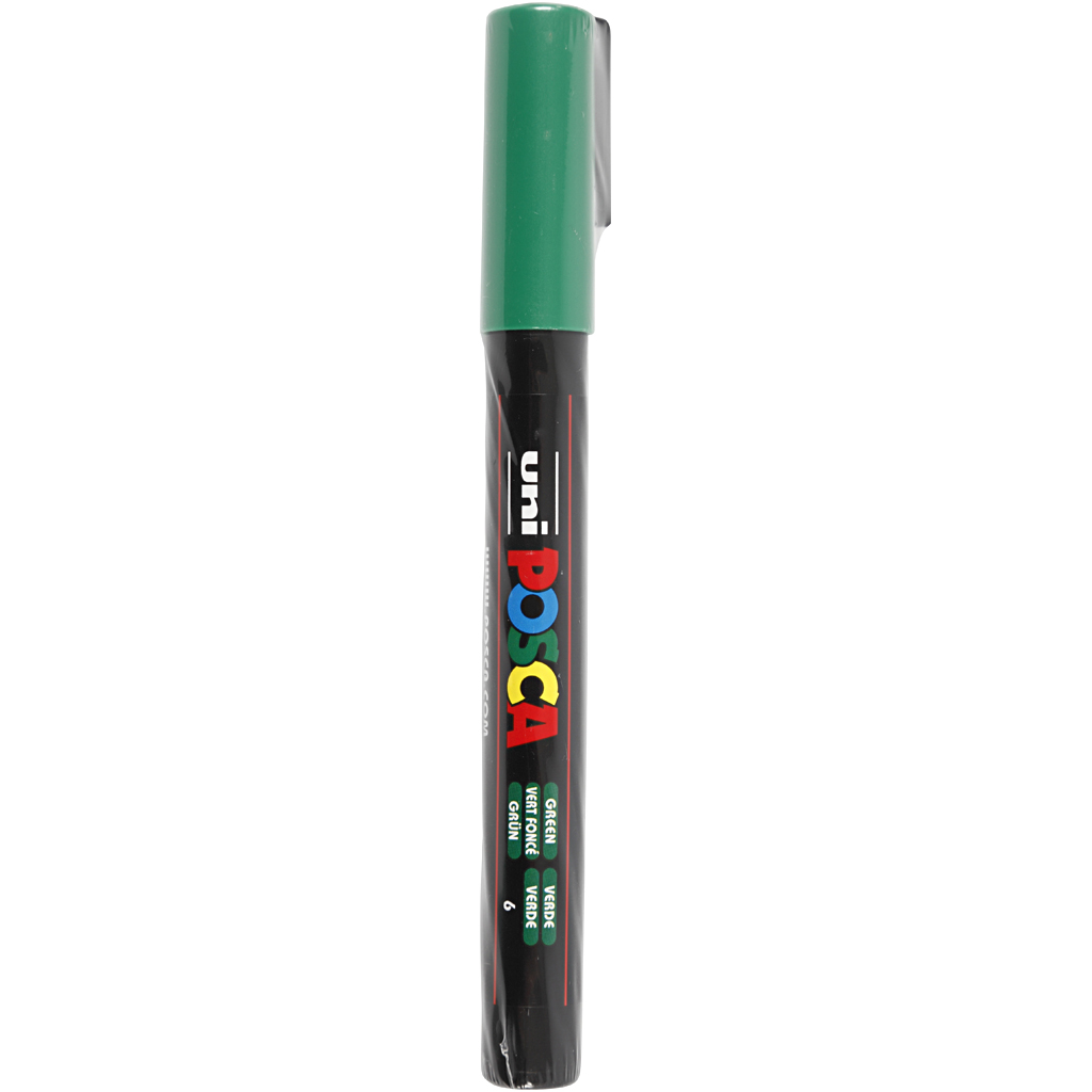 Posca Tusch, grøn, nr. PC-3M, streg 0,9-1,3 mm, 1 stk. - Billede 2