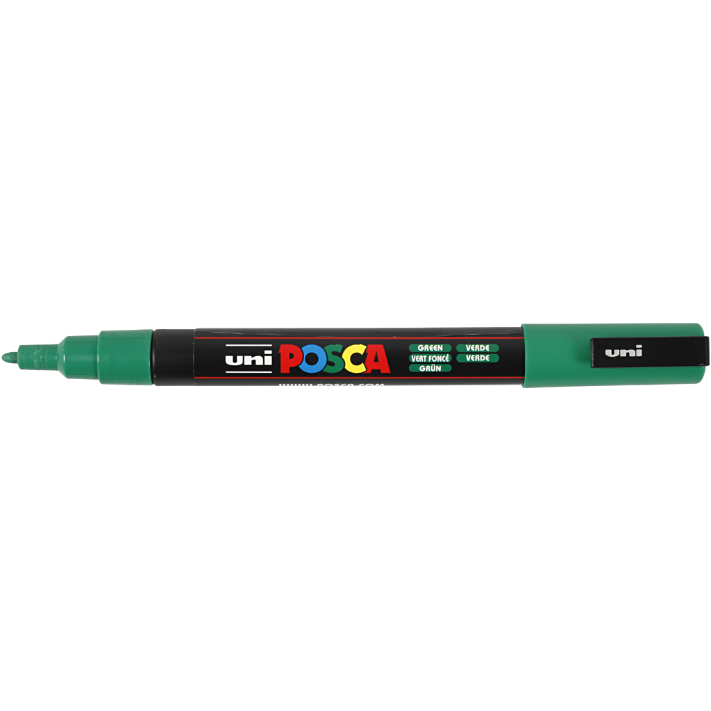 Posca Tusch, grøn, nr. PC-3M, streg 0,9-1,3 mm, 1 stk. - Billede 4