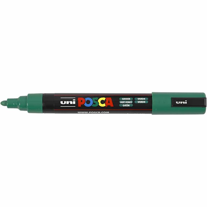 Posca Tusch, grøn, nr. PC-5M, streg 2,5 mm, 1 stk. - Billede 3