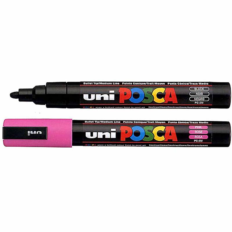Posca Tusch, sort, nr. PC-5M, streg 2,5 mm, 1 stk. - Billede 3