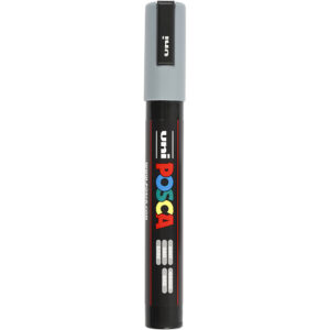 Posca Tusch, grå, nr. PC-5M, streg 2,5 mm, 1 stk.