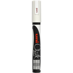 Chalk Marker, hvid, streg 1,8-2,5 mm, 1 stk.