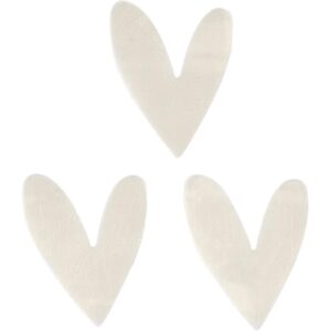 Pailletter, råhvid, str. 15x17 mm, 10 g/ 1 pk.