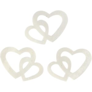 Pailletter, råhvid, str. 31x22 mm, 10 g/ 1 pk.