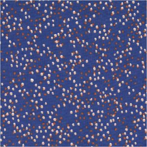 Bomuld m/ små pletter Twilight blue