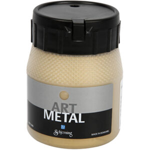 Hobbymaling metallic, lys guld, 250 ml/ 1 fl.