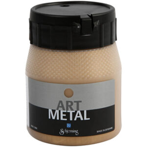 Hobbymaling metallic, mellem guld, 250 ml/ 1 fl.