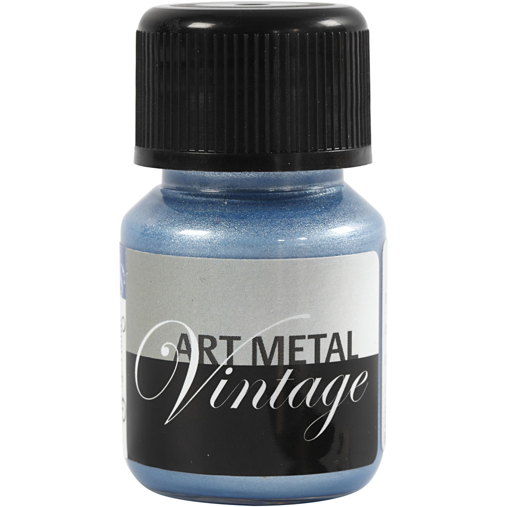 Hobbymaling metallic, perleblå, 30 ml/ 1 fl.