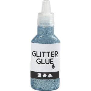 Glitterlim, lyseblå, 25 ml/ 1 fl.