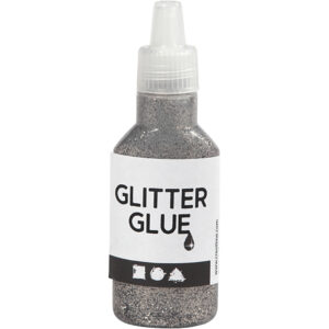 Glitterlim, sølv, 25 ml/ 1 fl.