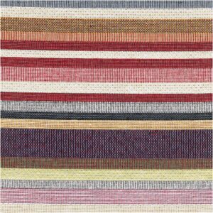 Jacquard m/ multifarvet striber Multicolor