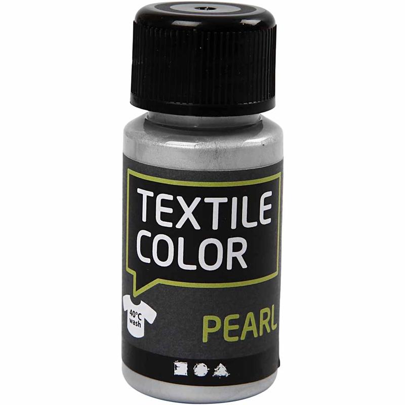 Textile Color, sølv, perlemor, 50 ml/ 1 fl.