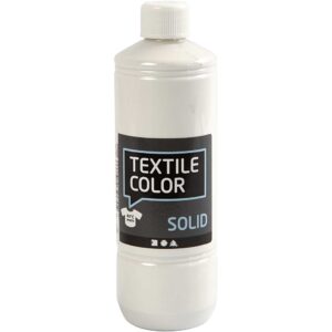 Textile Solid, dækhvid, dækkende, 500 ml/ 1 fl.