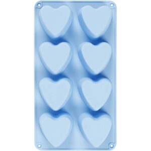 Silikoneform, hjerter, H: 3,5 cm, L: 35 cm, B: 21 cm, hulstr. 70x60 mm, 100 ml, 1 stk.