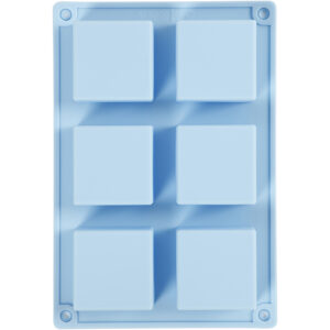 Silikoneform, H: 2,5 cm, L: 21,5 cm, B: 14,5 cm, hulstr. 5 x 5  cm, 60 ml, 1 stk.