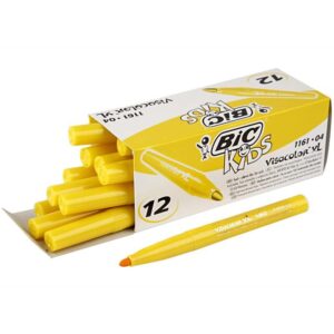 Visa Color tusch, gul, streg 3 mm, 12 stk./ 1 pk.