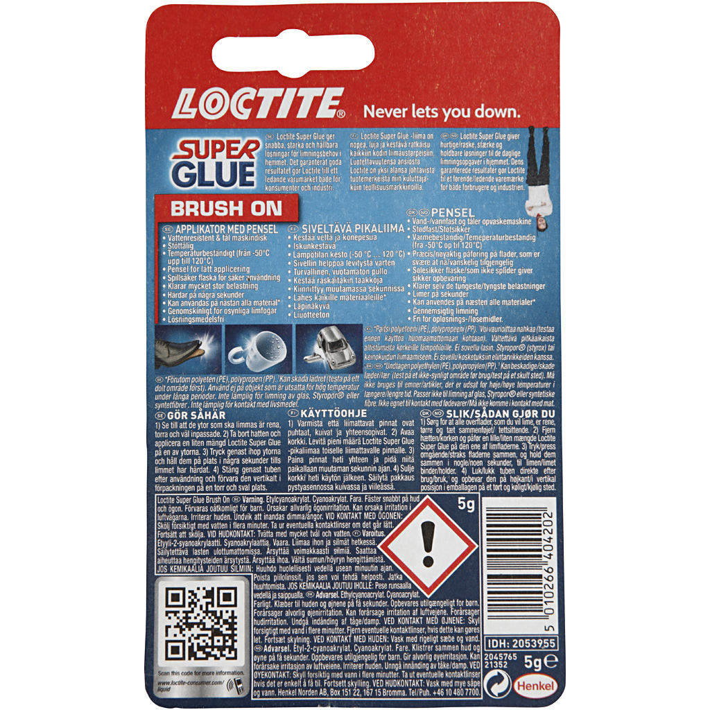 Loctite Super Brush-on Sekundlim, 5 g/ 1 stk. - Billede 3