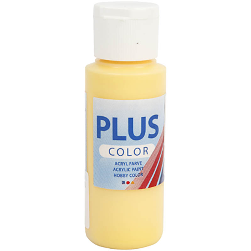 Plus Color hobbymaling, crocus yellow, 60 ml/ 1 fl.