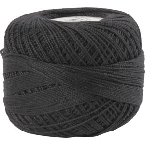 Merceriseret bomuldsgarn, sort, 20 g/ 1 ngl.