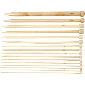 Strikkepinde, nr. 2,5-20, L: 35 cm, 16 par/ 1 pk.