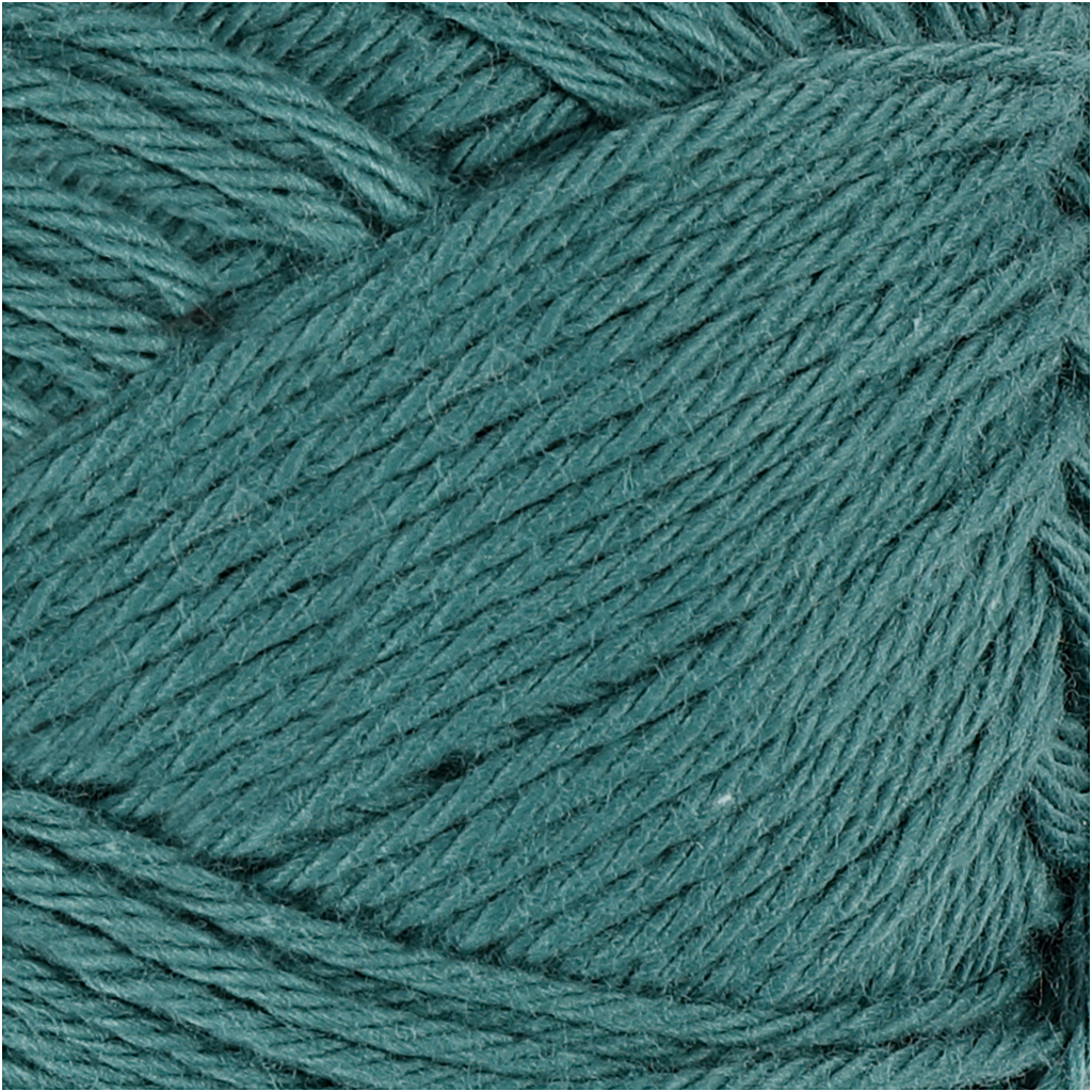 Bomuldsgarn, petroleum, nr. 8/4, L: 170 m, 50 g/ 1 ngl. - Billede 3