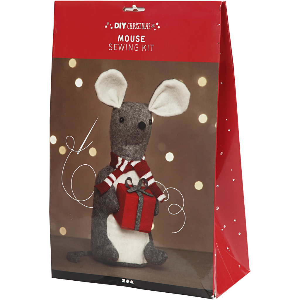 Julemus, H: 30 cm, 1 stk. - Billede 3
