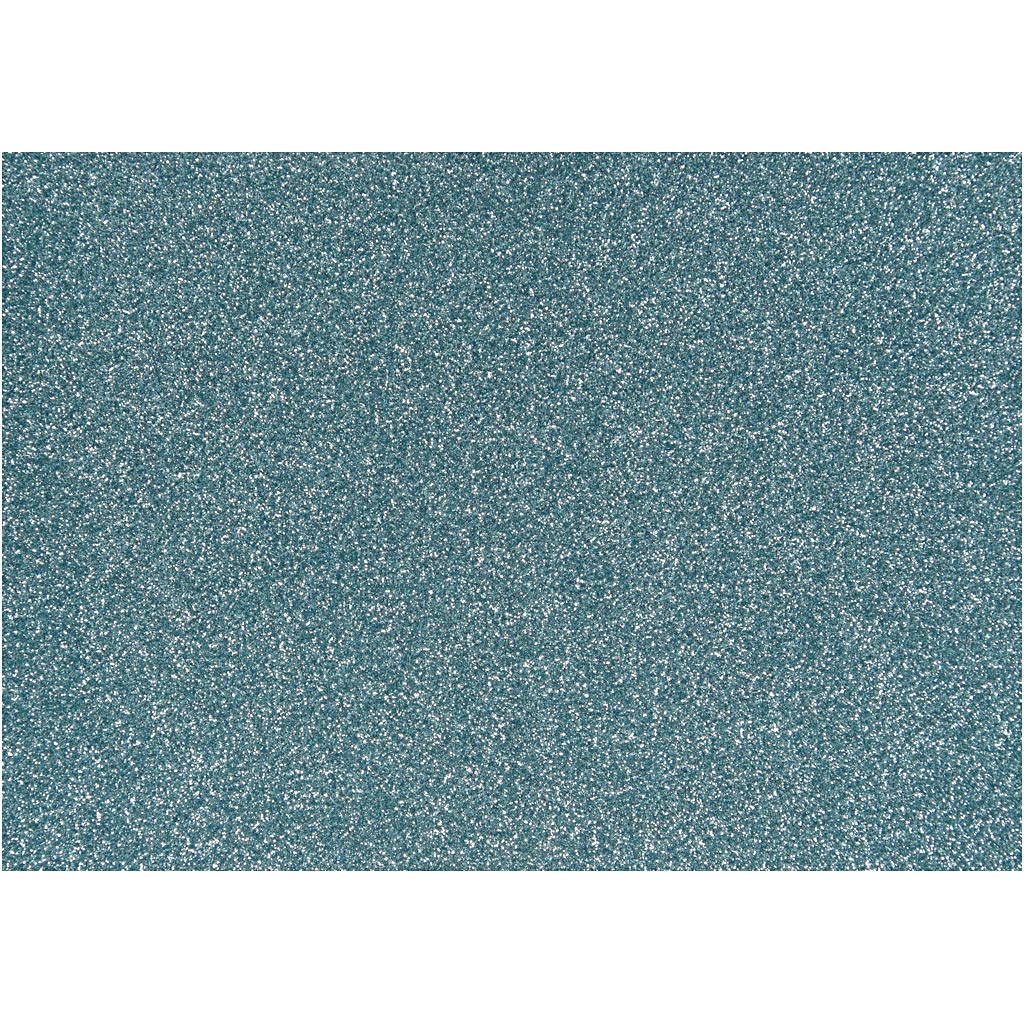 Strygestof, lyseblå, A5, 148x210 mm, glitter, 1 ark