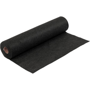 Hobbyfilt, sort, B: 45 cm, tykkelse 1,5 mm, meleret, 180-200 g, 5 m/ 1 rl.