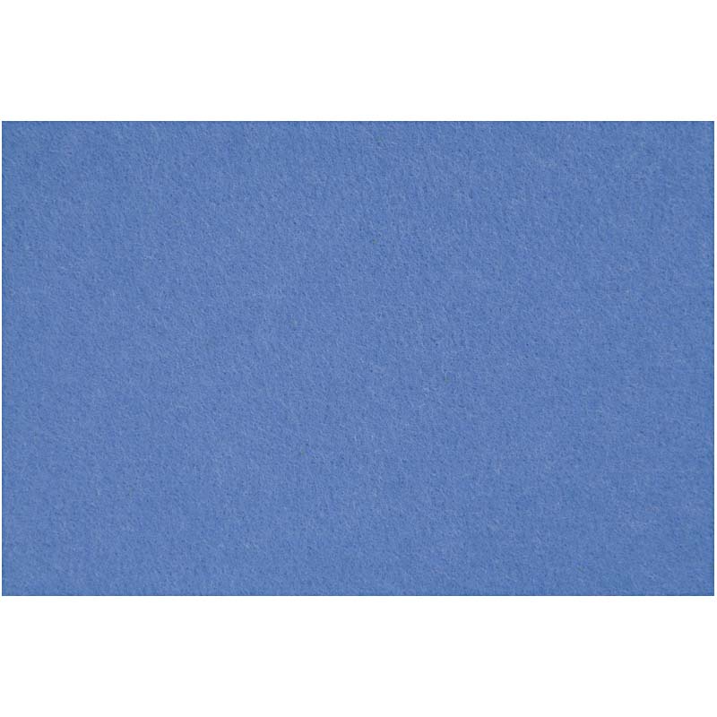 Hobbyfilt, blå, 42x60 cm, tykkelse 3 mm, 1 ark