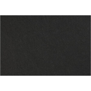 Hobbyfilt, sort, 42x60 cm, tykkelse 3 mm, 1 ark