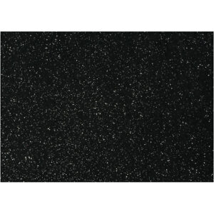 Hobbyfilt, sort, A4, 210x297 mm, tykkelse 1 mm, 10 ark/ 1 pk.