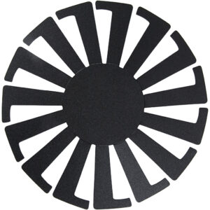 Flet-let-skabelon, sort, H: 8 cm, diam. 14 cm, 10 stk./ 1 pk.