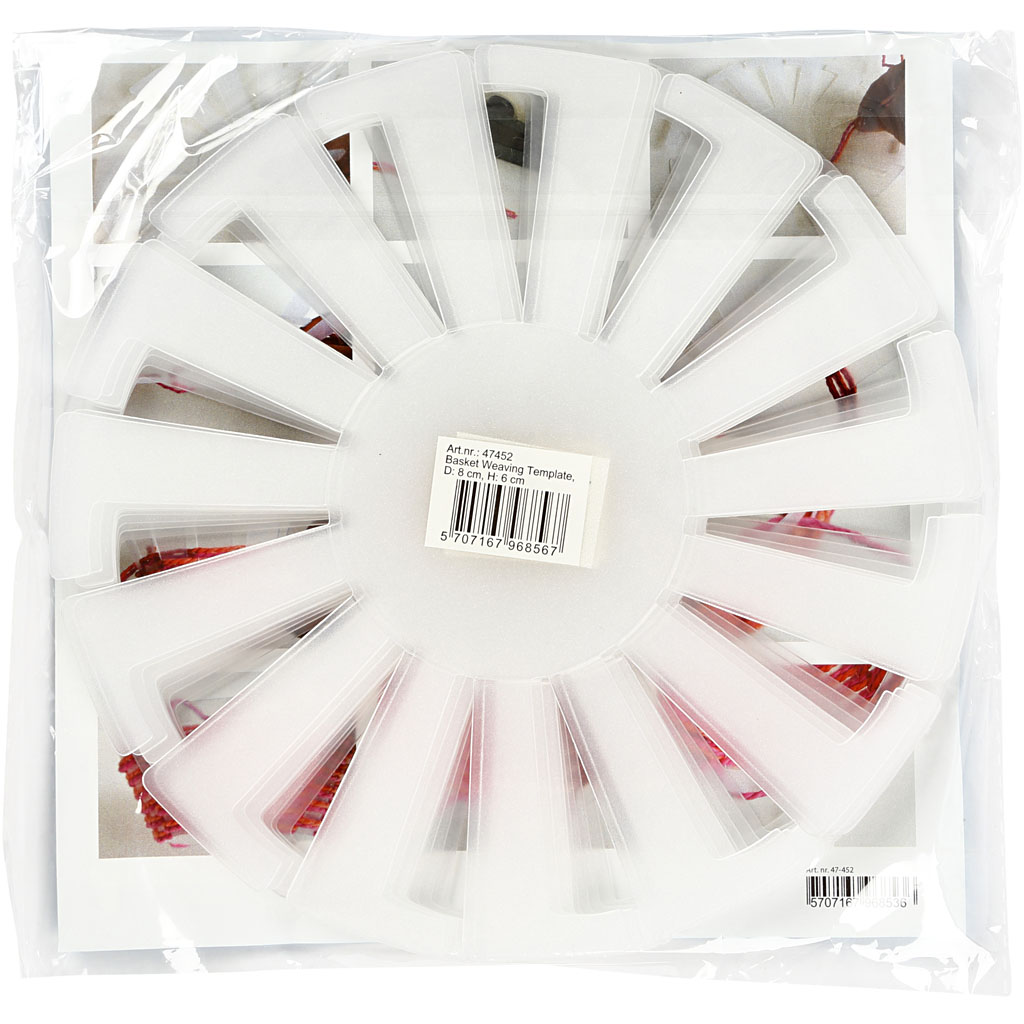 Flet-let-skabelon, transparent, H: 6 cm, diam. 8 cm, 10 stk./ 1 pk. - Billede 3