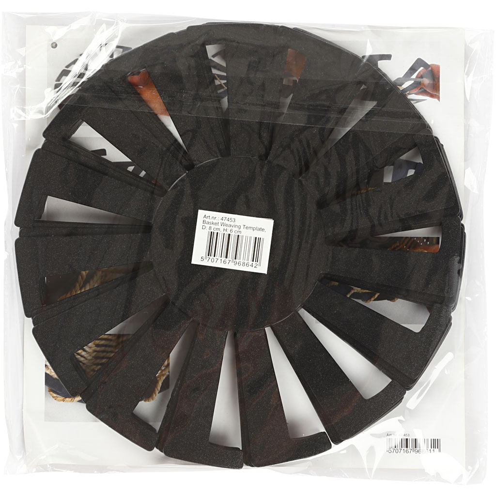 Flet-let-skabelon, sort, H: 6 cm, diam. 8 cm, 10 stk./ 1 pk. - Billede 3