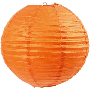 Rispapirlampe, orange, diam. 20 cm, 1 stk.