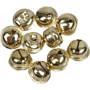 Bjælder, guld, diam. 13+15+17 mm, 12 ass./ 1 pk.