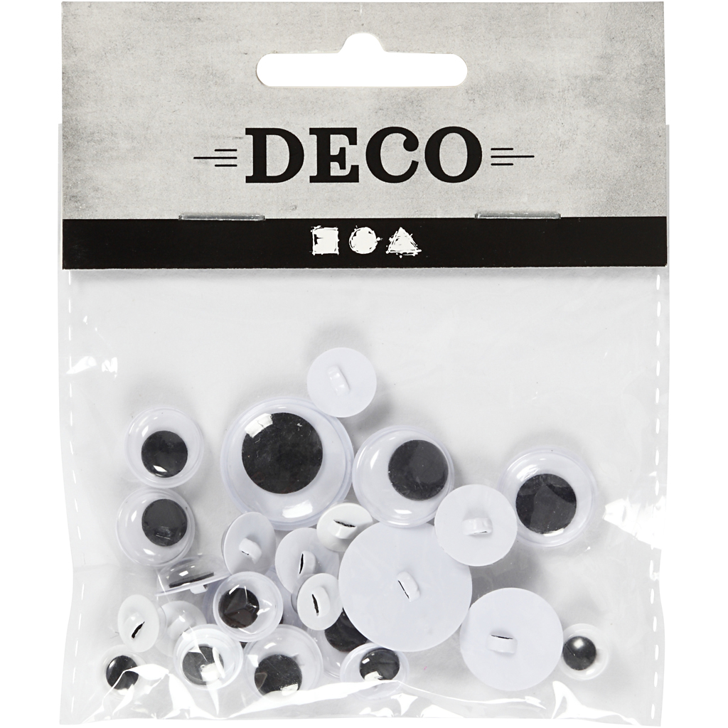 Rulleøjne, diam. 8-20 mm, 24 ass./ 1 pk. - Billede 2