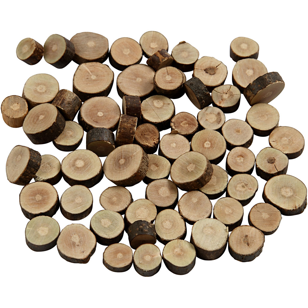 Træmix, diam. 10-15 mm, tykkelse 5 mm, 230 g/ 1 pk. - Billede 2