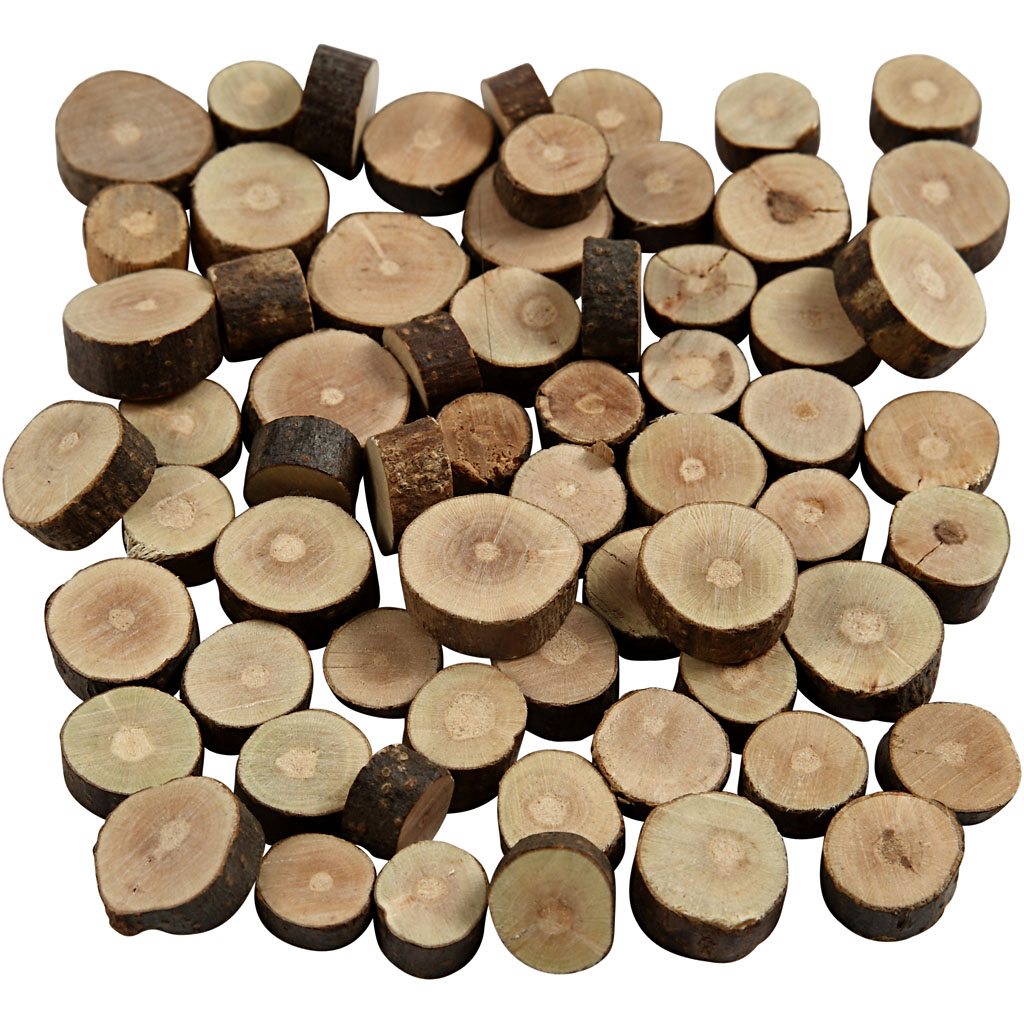 Træmix, diam. 10-15 mm, tykkelse 5 mm, 230 g/ 1 pk. - Billede 3
