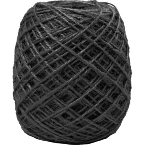 Naturhamp, sort, tykkelse 1-2 mm, 150 m/ 1 rl.