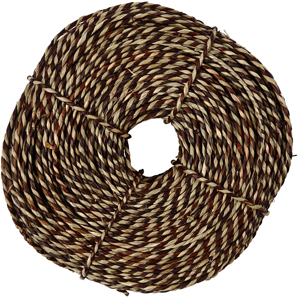 Søgræssnor, brun, tykkelse 3,5-4 mm, 500 g/ 1 bdt. - Billede 2