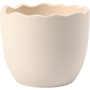 Æggeskal, hvid, H: 6,3 cm, diam. 7,5 cm, 24 stk./ 1 ks.