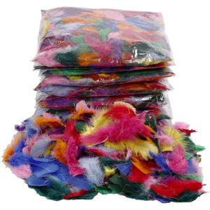 Dun, ass. farver, str. 7-8 cm, 10x50 g/ 1 pk.