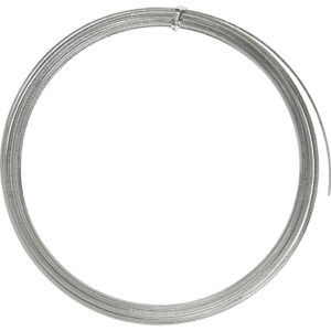 Bonzaitråd, sølv, flad, B: 3,5 mm, tykkelse 0,5 mm, 4,5 m/ 1 rl.